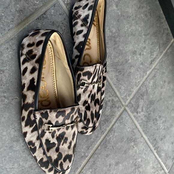 Sam Edelman Loraine Leopard Print Calf Hair Loafers Womens Size 9m - Picture 5 of 6